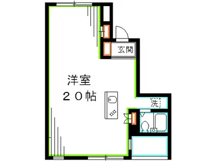 パークブリージェ井の頭(ワンルーム/3階)の間取り写真
