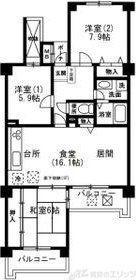 アーバンパーク緑地公園(3LDK/2階)の間取り写真