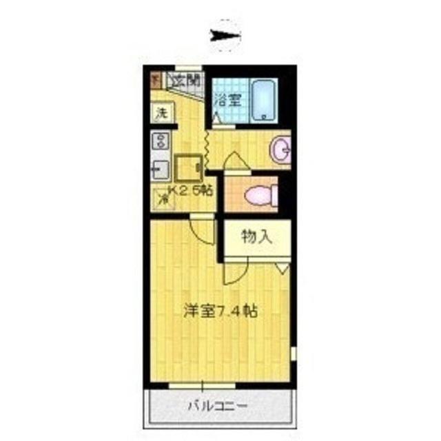 メゾン観音(1K/1階)の間取り写真