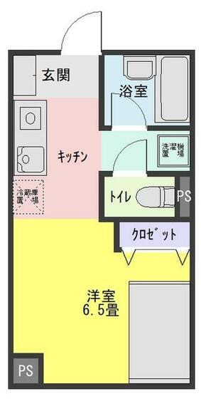 エスペランサ(1K/2階)の間取り写真