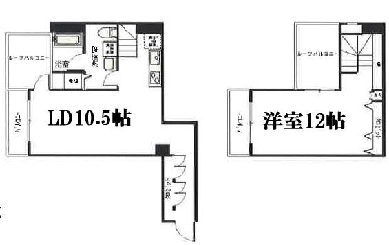 クレグラン南船場(1LDK/9階)の間取り写真
