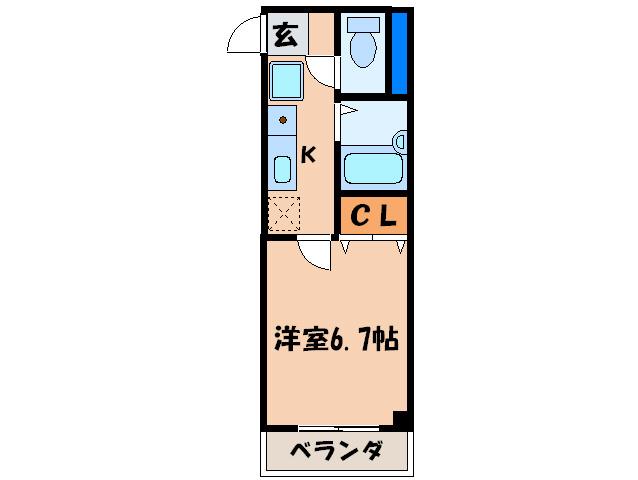 パステル壱番(1K/3階)の間取り写真