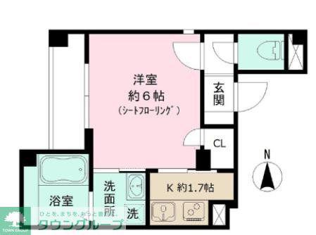 メゾン ド ヒカリ(1K/2階)の間取り写真