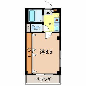 メゾンKTS(1K/2階)の間取り写真