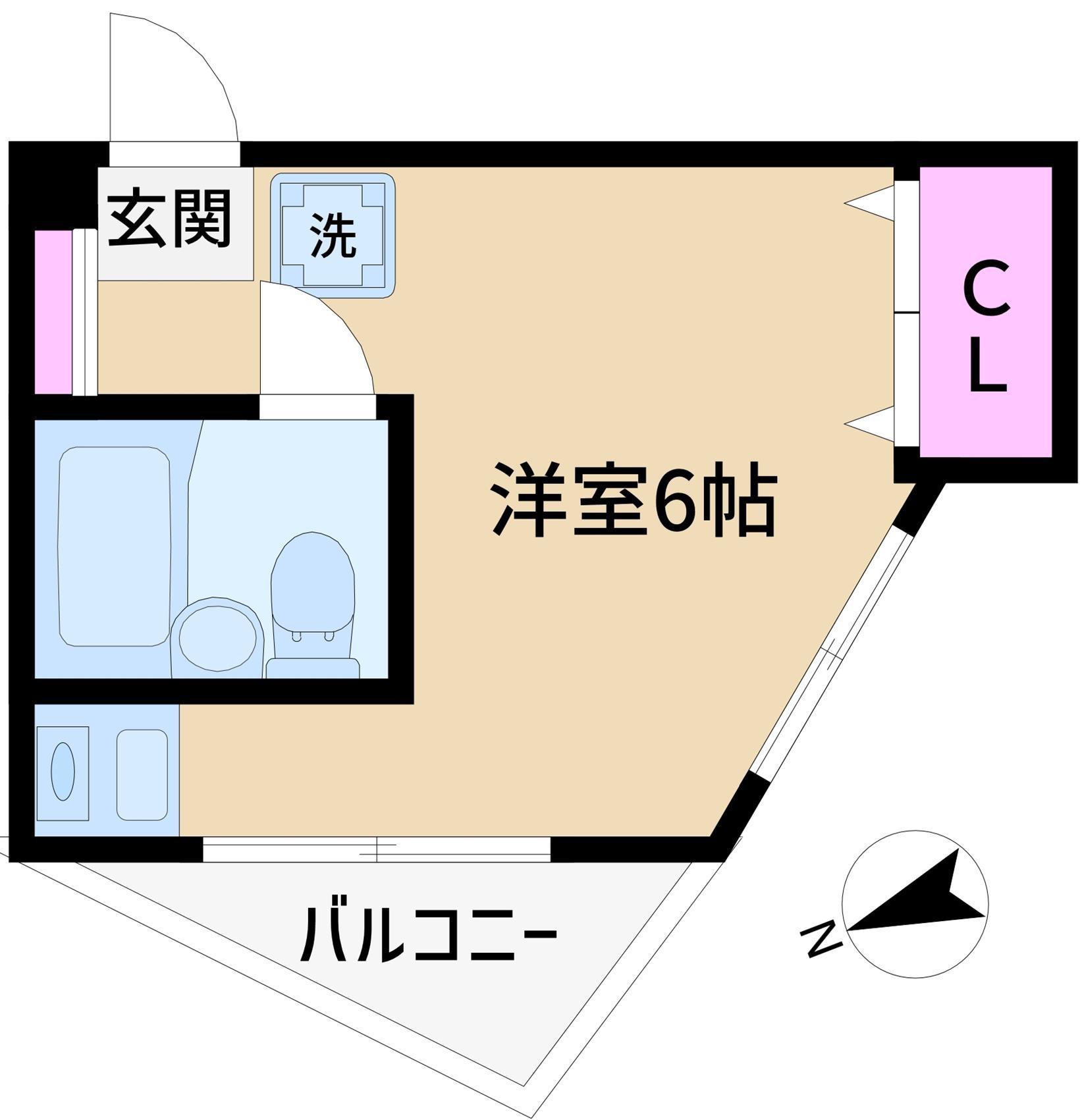 アネシス上板橋(ワンルーム/4階)の間取り写真