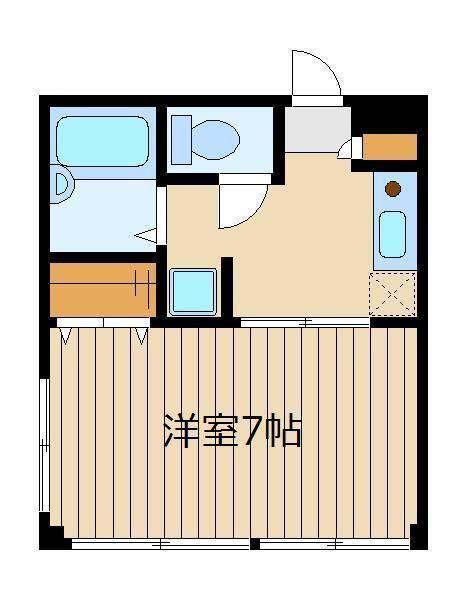 コンフォート練馬高松(1K/1階)の間取り写真