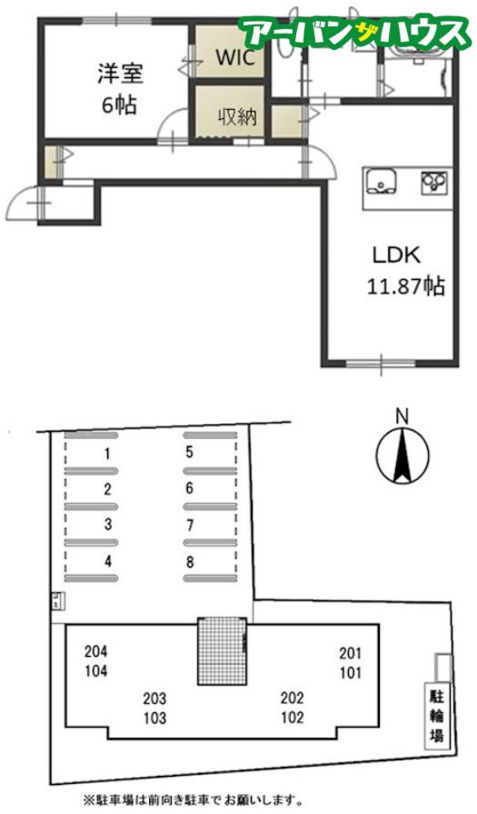 めぞん ミネット(1LDK/1階)の間取り写真