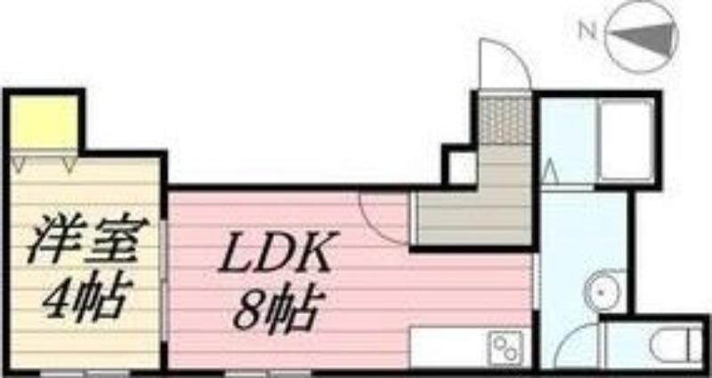 アルコバレーノI(1LDK/2階)の間取り写真