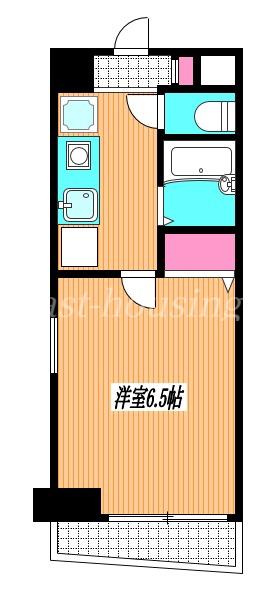 フェリス三鷹下連雀(1K/1階)の間取り写真