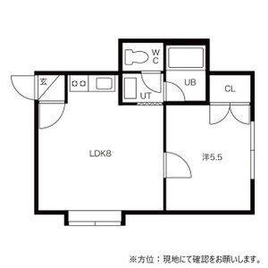 カナルコート(1LDK/2階)の間取り写真