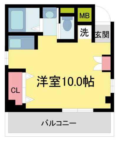 STAC西宮(ワンルーム/3階)の間取り写真