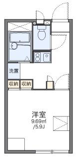 レオパレスメリディアーノ(1K/1階)の間取り写真