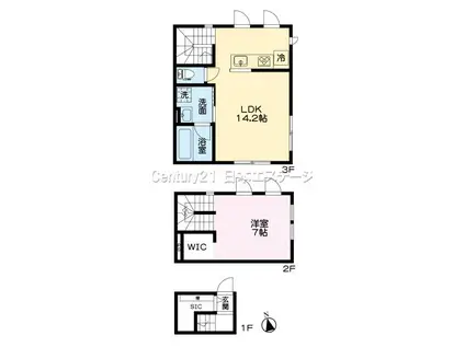 TI HUS 中延(1LDK/2階)の間取り写真