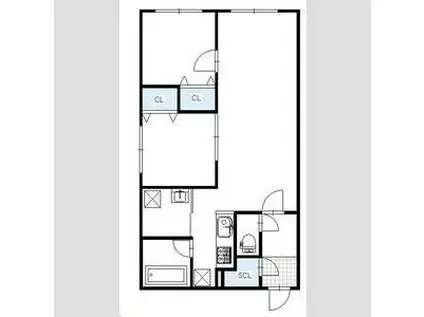 BRIGHTON CORT N20(2LDK/3階)の間取り写真