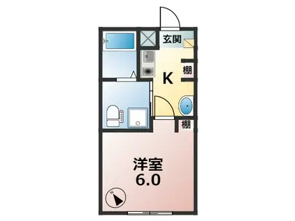 MARIAGE(1K/3階)の間取り写真