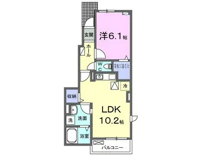 REGINA.Y(1LDK/1階)の間取り写真