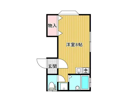 エメラルパークIII(ワンルーム/2階)の間取り写真