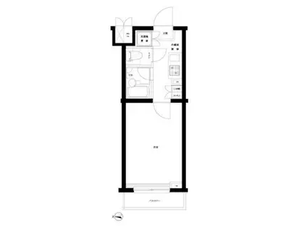 CION OSAKA イースト GATE(1K/3階)の間取り写真