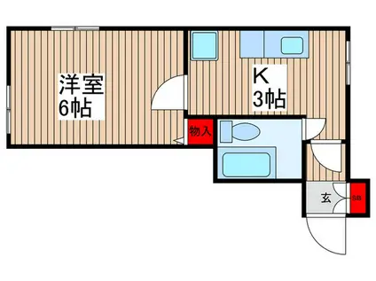 コーポM3(1K/1階)の間取り写真