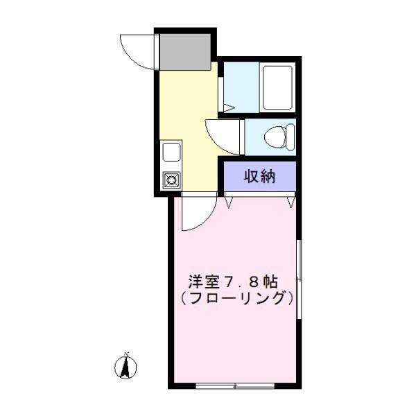 NEOS大岡山(1K/1階)の間取り写真