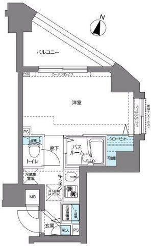 フェニックス練馬弐番館(1K/7階)の間取り写真