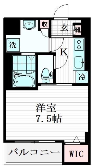 SK′ VIVRE(1K/4階)の間取り写真