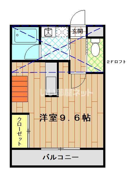 KS CITY 2(ワンルーム/1階)の間取り写真
