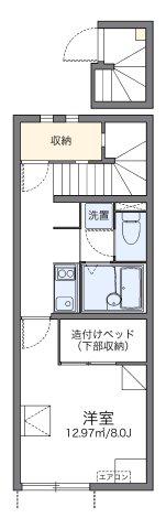 レオネクストアコード(1K/2階)の間取り写真