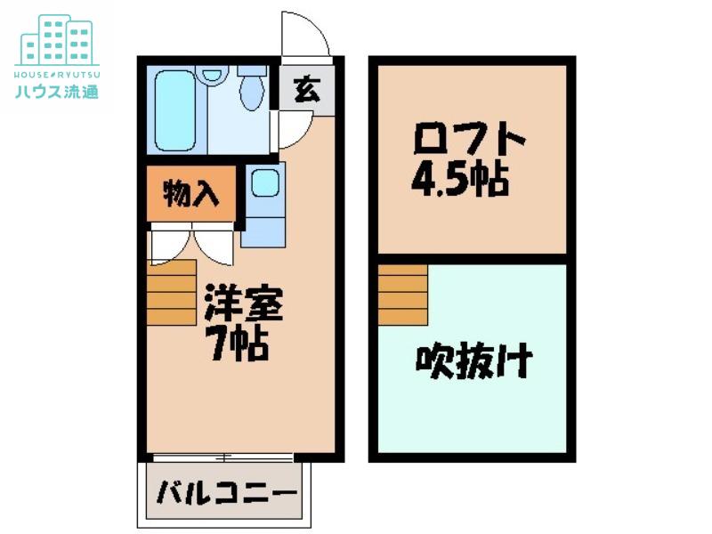 クィーン・パレス赤迫(ワンルーム/1階)の間取り写真