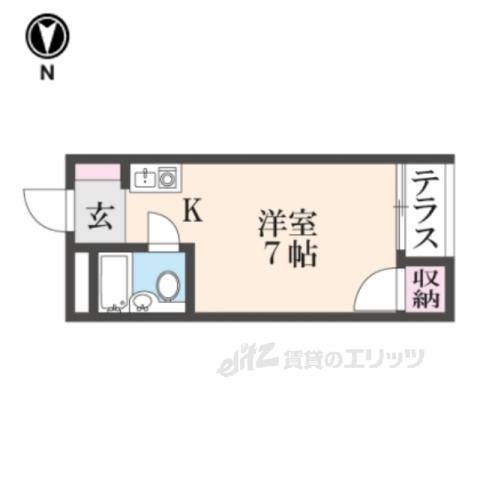 プレアール上神田(ワンルーム/1階)の間取り写真