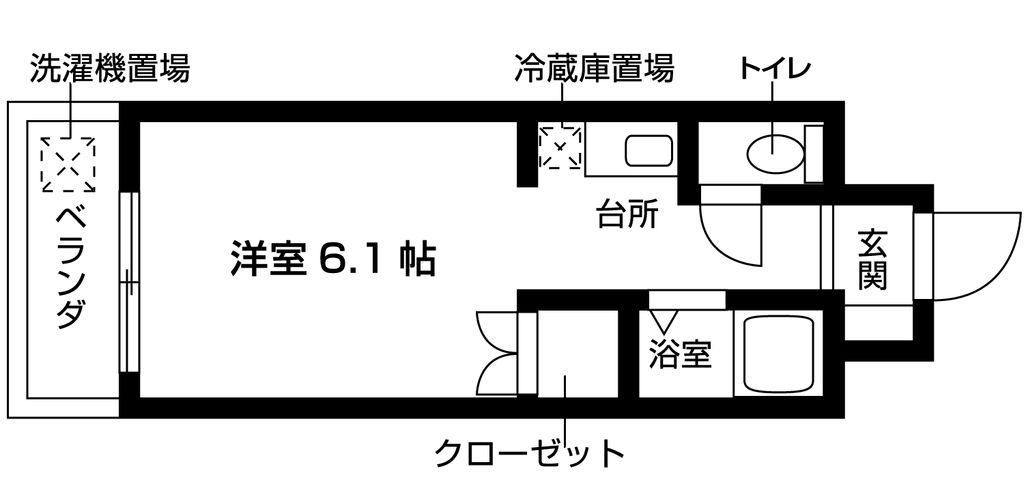 INOVE名城大学前(ワンルーム/7階)の間取り写真