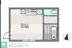 杉並カフェレジデンス(ワンルーム/1階)の間取り写真