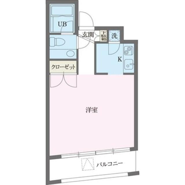 パークフロント西新宿(ワンルーム/9階)の間取り写真