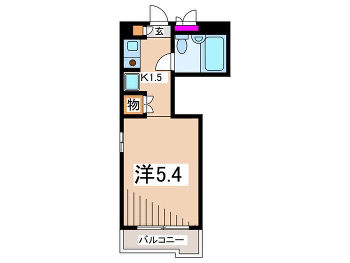 メゾン田園調布イースト(ワンルーム/3階)の間取り写真