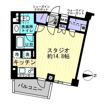 アプリーレ大森山王(ワンルーム/2階)の間取り写真