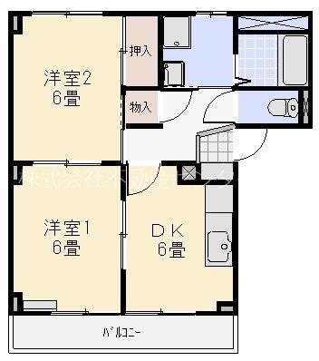 SURPLUS駿河(2DK/1階)の間取り写真