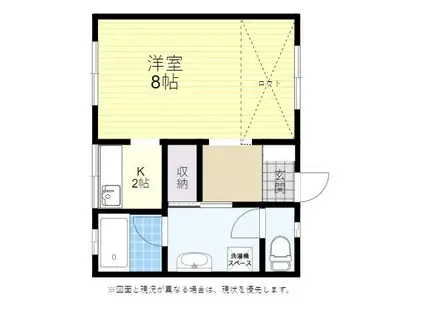 ビラコスモス(1K/2階)の間取り写真