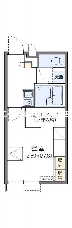 レオパレスパル北方III(1K/2階)の間取り写真