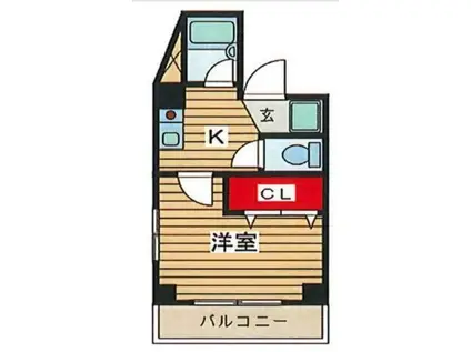 ウィステリアプラス京島(1K/2階)の間取り写真