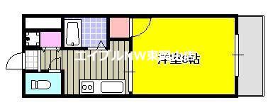 グリーンパーク賞田(1K/1階)の間取り写真