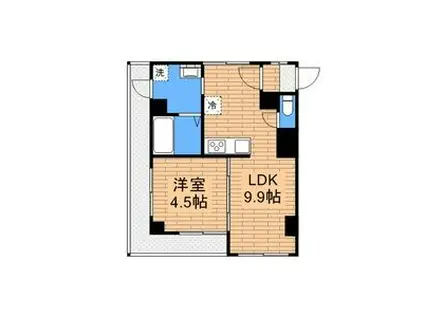 日生千代田プラザ(1LDK/3階)の間取り写真