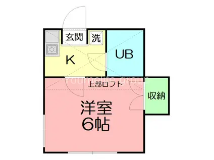 ハイムステップ(1K/1階)の間取り写真