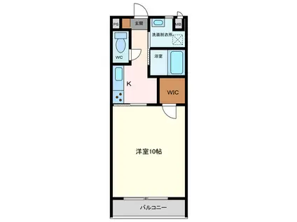 グレイスエーリ(1K/1階)の間取り写真