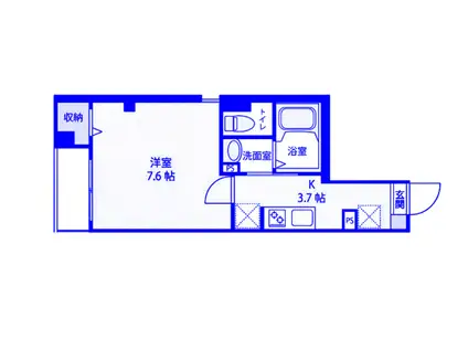 HARENO VILLA(1K/2階)の間取り写真