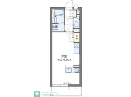 ミランダセレッソサード 56249(ワンルーム/2階)の間取り写真