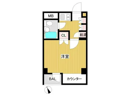 日神パレス上板橋(1K/3階)の間取り写真