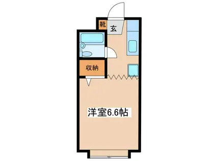 LIFE ONE NOMIZO(ワンルーム/2階)の間取り写真