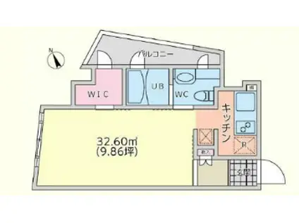 西麻布CO-HOUSE(1K/4階)の間取り写真