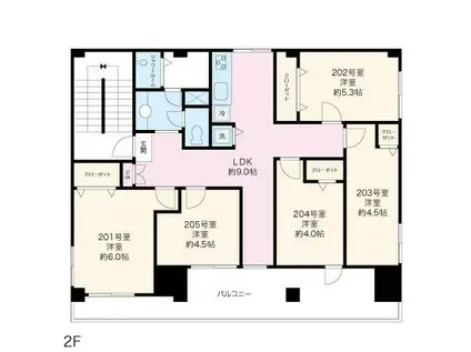 TCRE東大前(ワンルーム/3階)の間取り写真