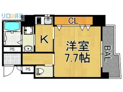 KEIGORINII(1K/5階)の間取り写真